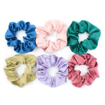 Regular - Satin fabric scrunchie.Dia.10cm