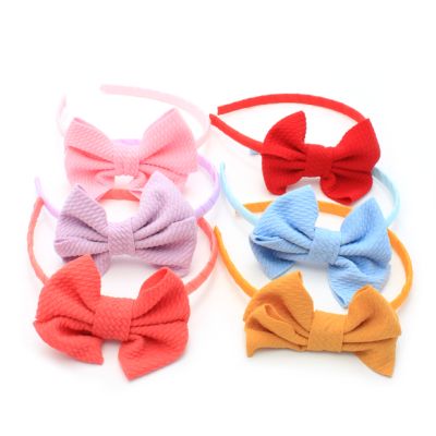 1cm wide brightly coloured bow aliceband