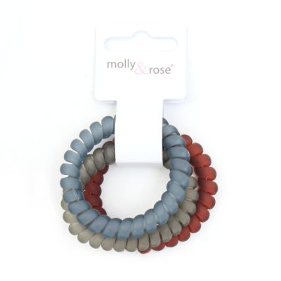 Telephone Elastics - Frosted - Card Of 3 - 8mm Thick
