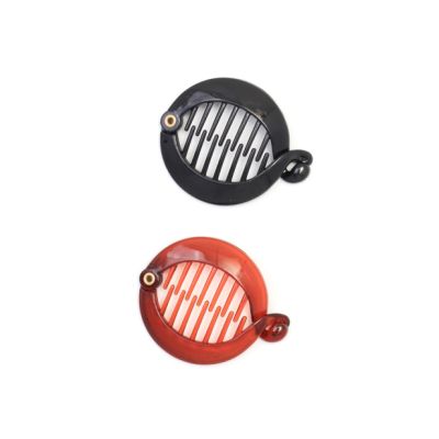 Black and tort round fish clips 6.5cm
