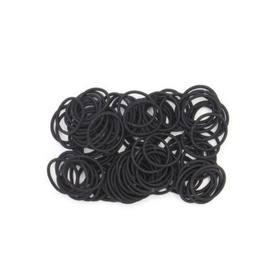 Bulk mini elastics - Black - Pack Of 100 - 2mm Thick