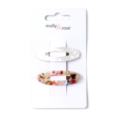 Card of 2 acrylic covered sleepies 5.5cm