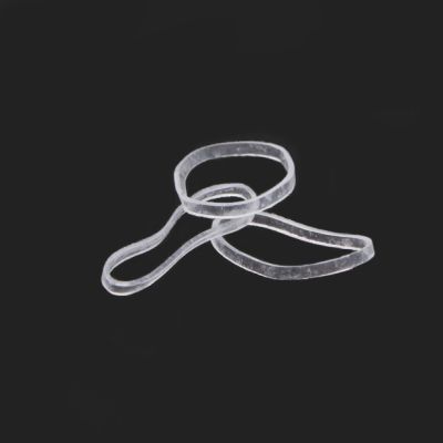 Polyurethane bands - Clear - Pack of 800 - 1mm thick