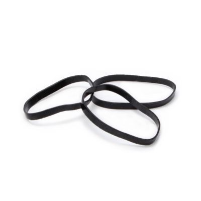 Polyurethane bands - Black - Pack of 200 - 2mm thick