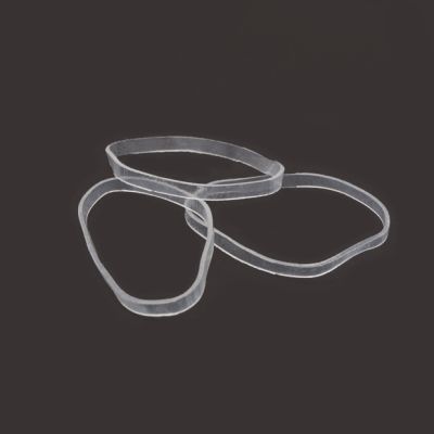 Polyurethane bands - Clear - Pack of 200 - 2mm thick