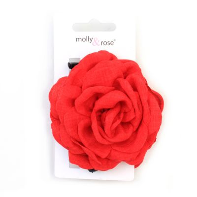 Fabric flower hair clamp 7.5cm