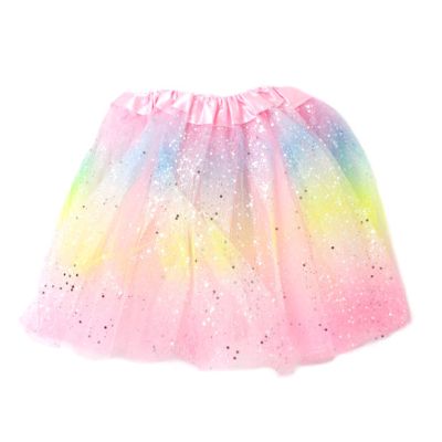 Pastel rainbow glitter net tutu. Double layered. child size