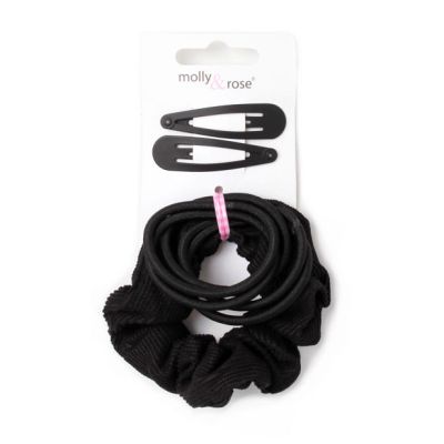 Scrunchie, Sleepies & Elastics Set in Black