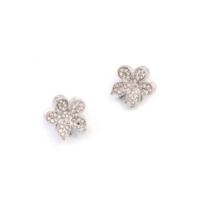 Pair of diamante daisy mini clamps 1.5cm