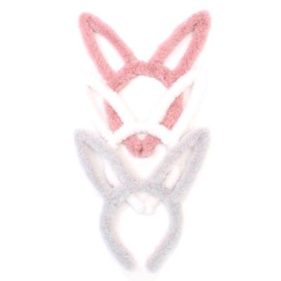 Faux fur cut out rabbit ears aliceband