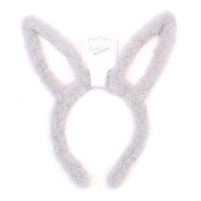 Faux fur cut out rabbit ears aliceband