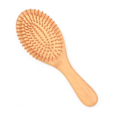 Wooden paddle brush with wooden pins 24cm