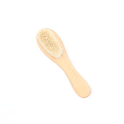 Wooden Baby Brush With Wool Bristles 15cm