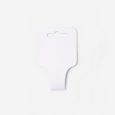 White hanging cards. Pack of 50