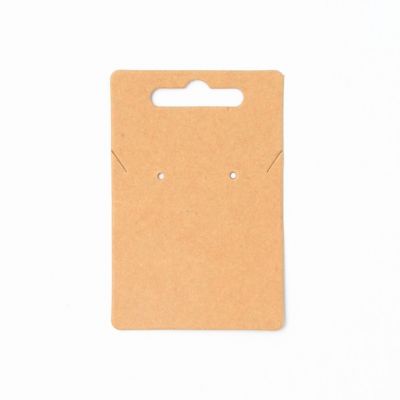 9x6cm. Brown kraft necklace display card. Pack of 50