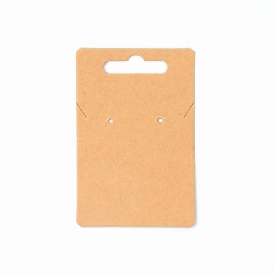 9x6cm. Brown kraft necklace display card. Pack of 50