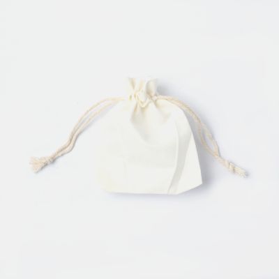 Size:10x8cm Off White *Creased* 100% cotton bag