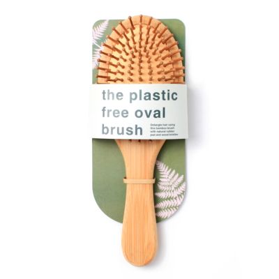 Wooden paddle brush with wooden pins 24cm