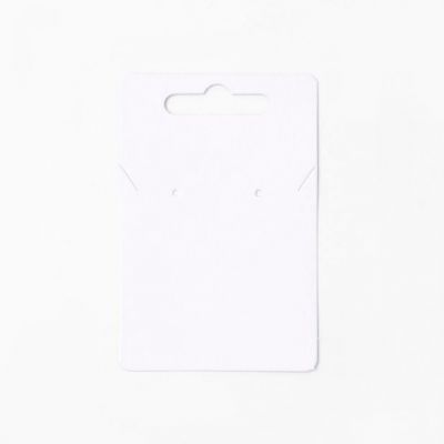 9x6cm. White necklace display card. Pack of 50