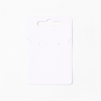 9x6cm. White necklace display card. Pack of 50