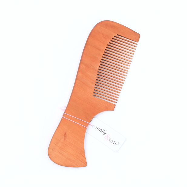 16cm wooden hair comb with handle - Inca 16cm wooden hair comb with handle - Inca
