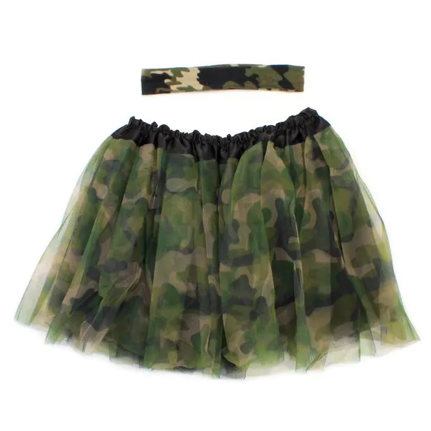 Child size camouflage tutu and matching bandeau set Inca