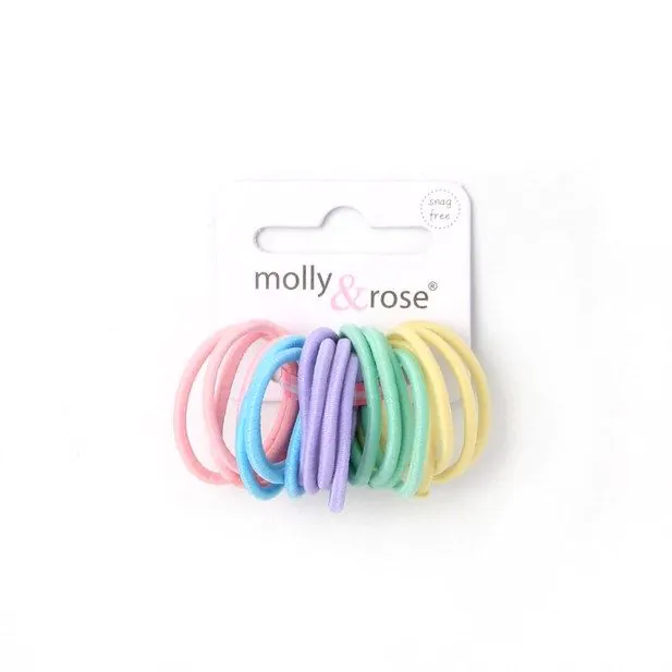 Mini elastics - Pastels - Card of 20 - 2mm thick