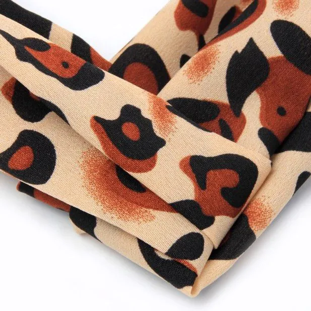 Animal print link bandeau