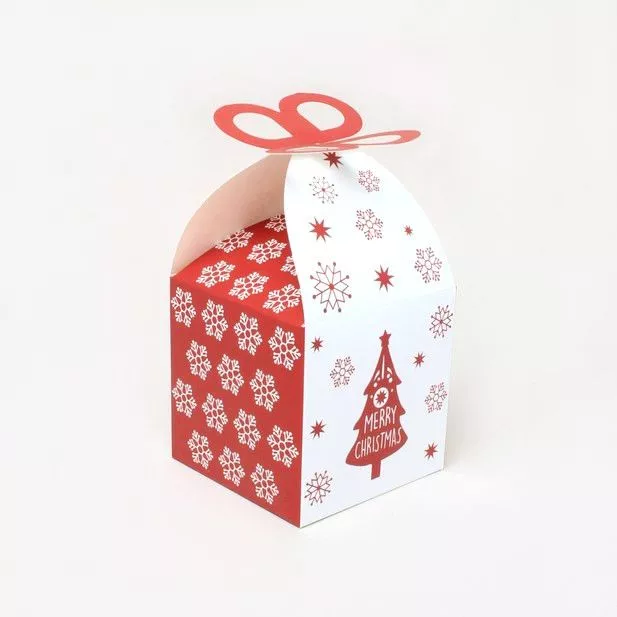Fold flat Christmas gift box