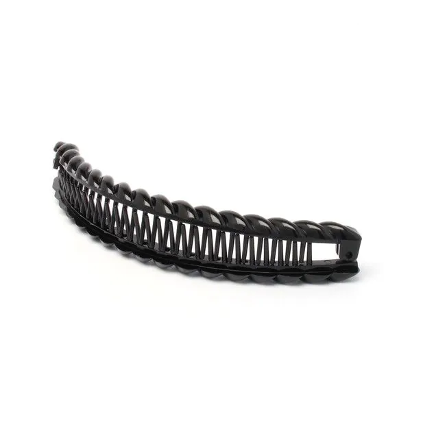Black barleytwist clip 16cm