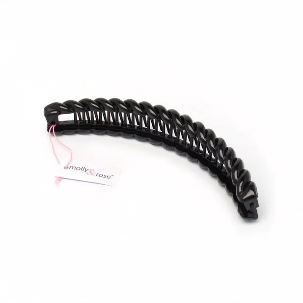 Black barleytwist clip 16cm