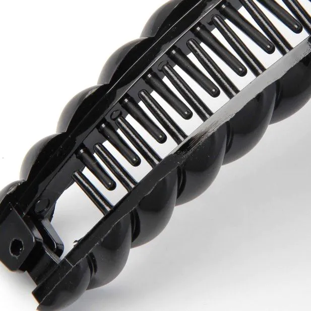 Black barleytwist clip 16cm