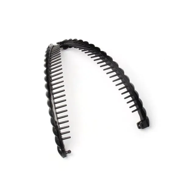 Black barleytwist clip 16cm