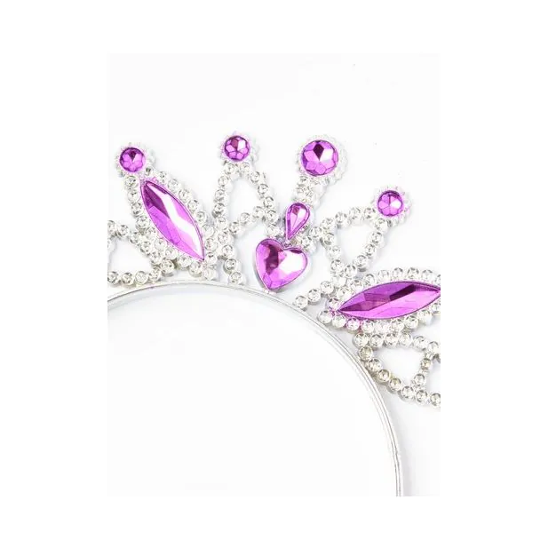 Wand and Tiara Set with Pink or Purple Glitter Epoxy