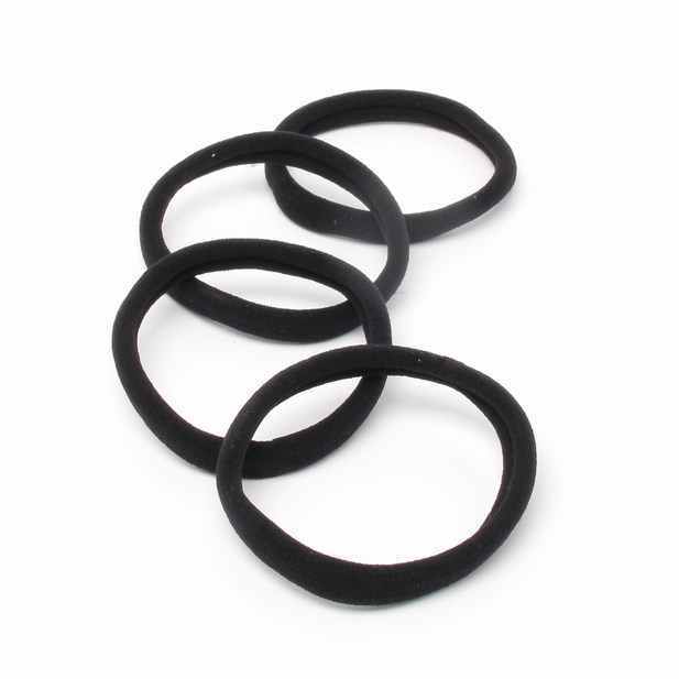 Recycled hair elastics - Black