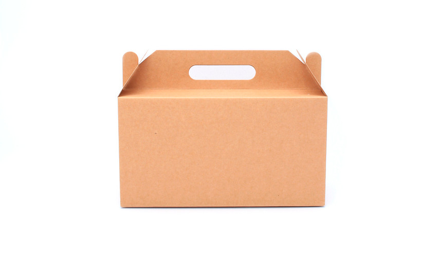 Kraft gable gift boxes