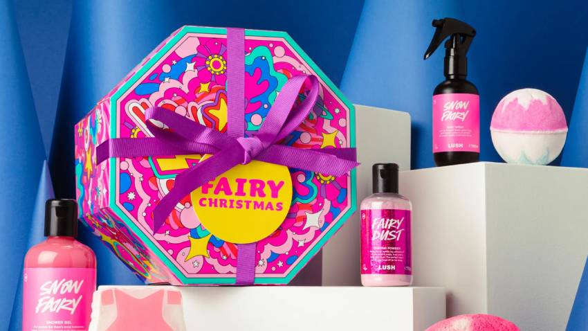 Lush festive packaging example
