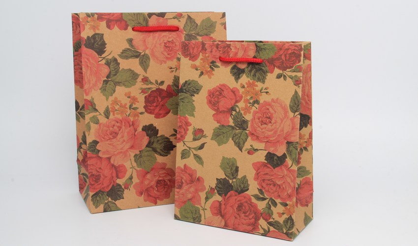 Wholesale Floral Print Gift Bags