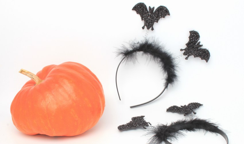 Black Bat Wing Headbands For Halloween Costume Ideas